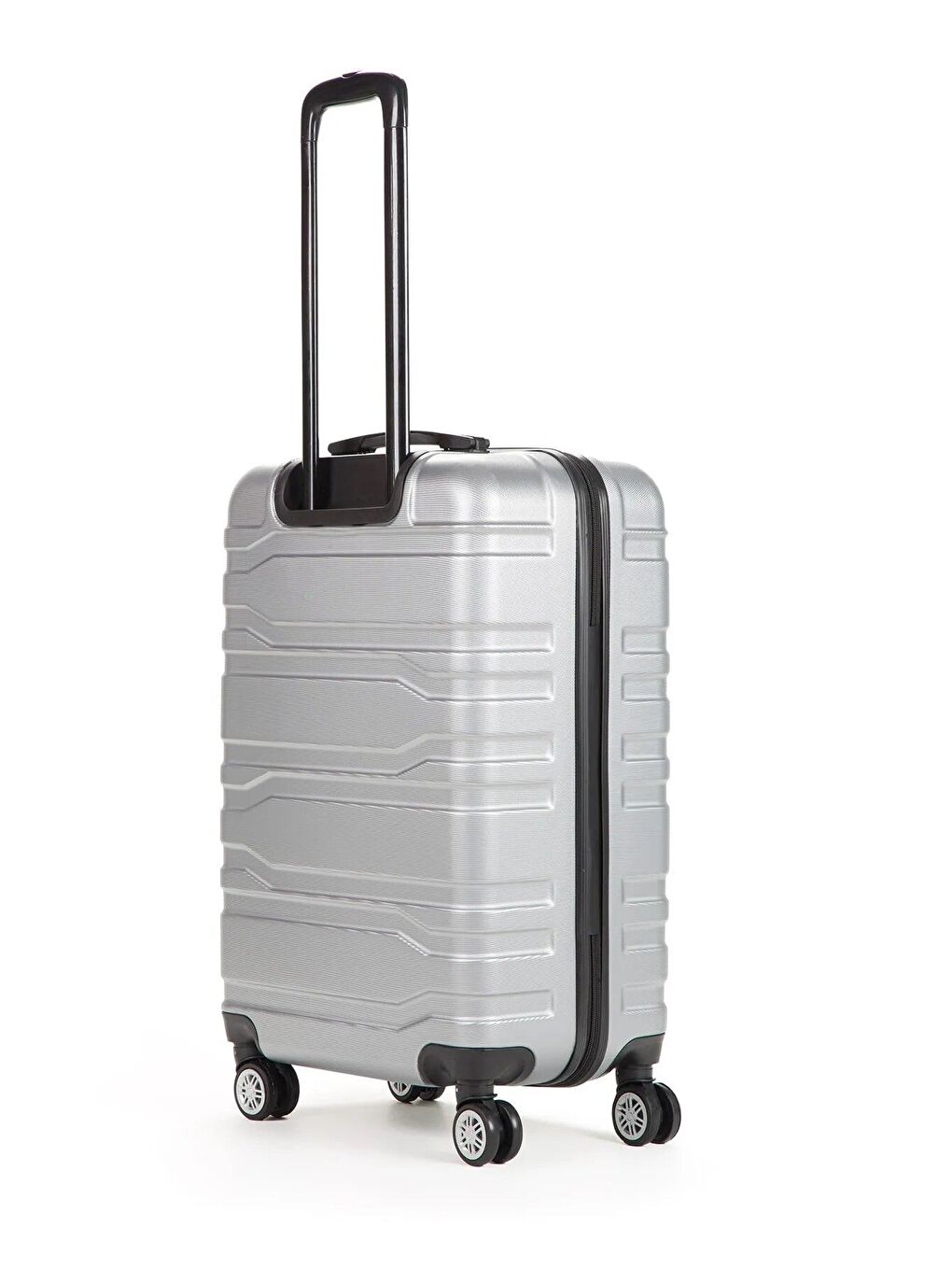 Gri ABS Unisex Orta Boy Valiz-3