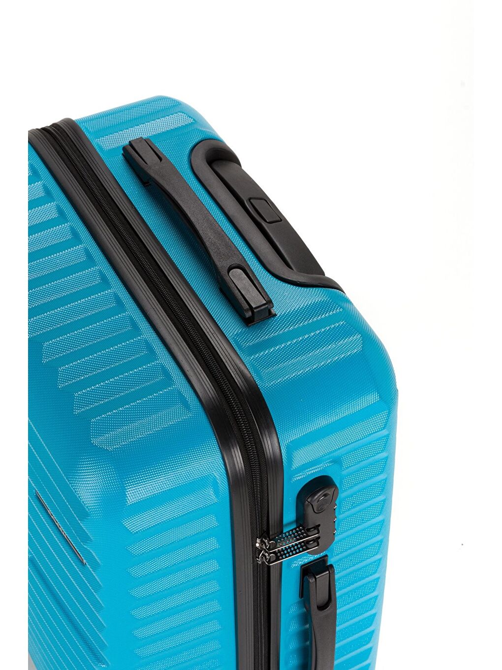 Turkuaz ABS Unisex Kabin, Orta, Büyük Boy 3'lü Valiz Seti FSL111-4