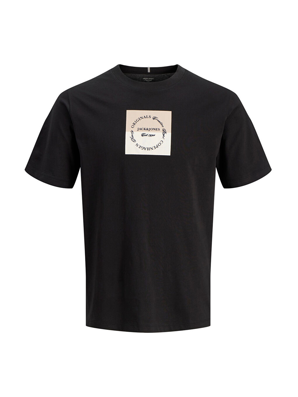 Siyah Originals Logolu Pamuklu Regular Fit Bisiklet Yaka T Shirt 12290856