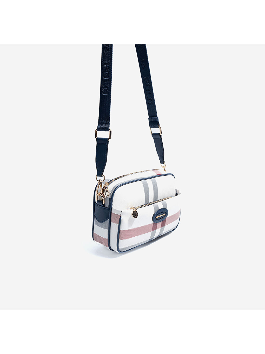 Karışık Kadın SP1267-MK3 SILVER POLO Çapraz Çanta Beyaz-Lacivert-1