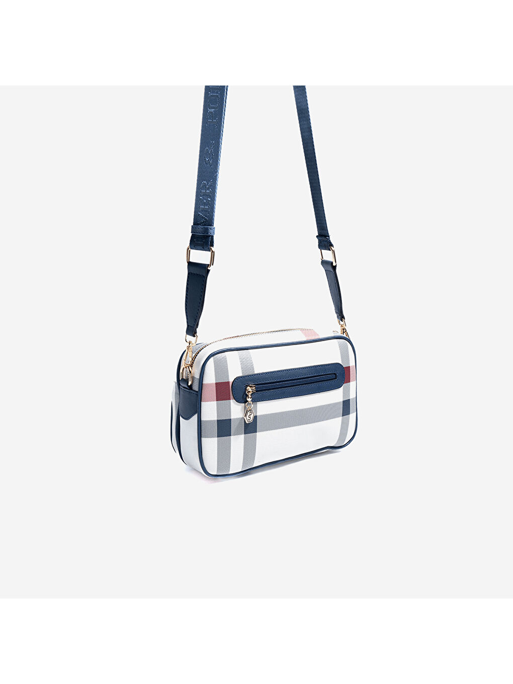 Karışık Kadın SP1267-MK3 SILVER POLO Çapraz Çanta Beyaz-Lacivert-3