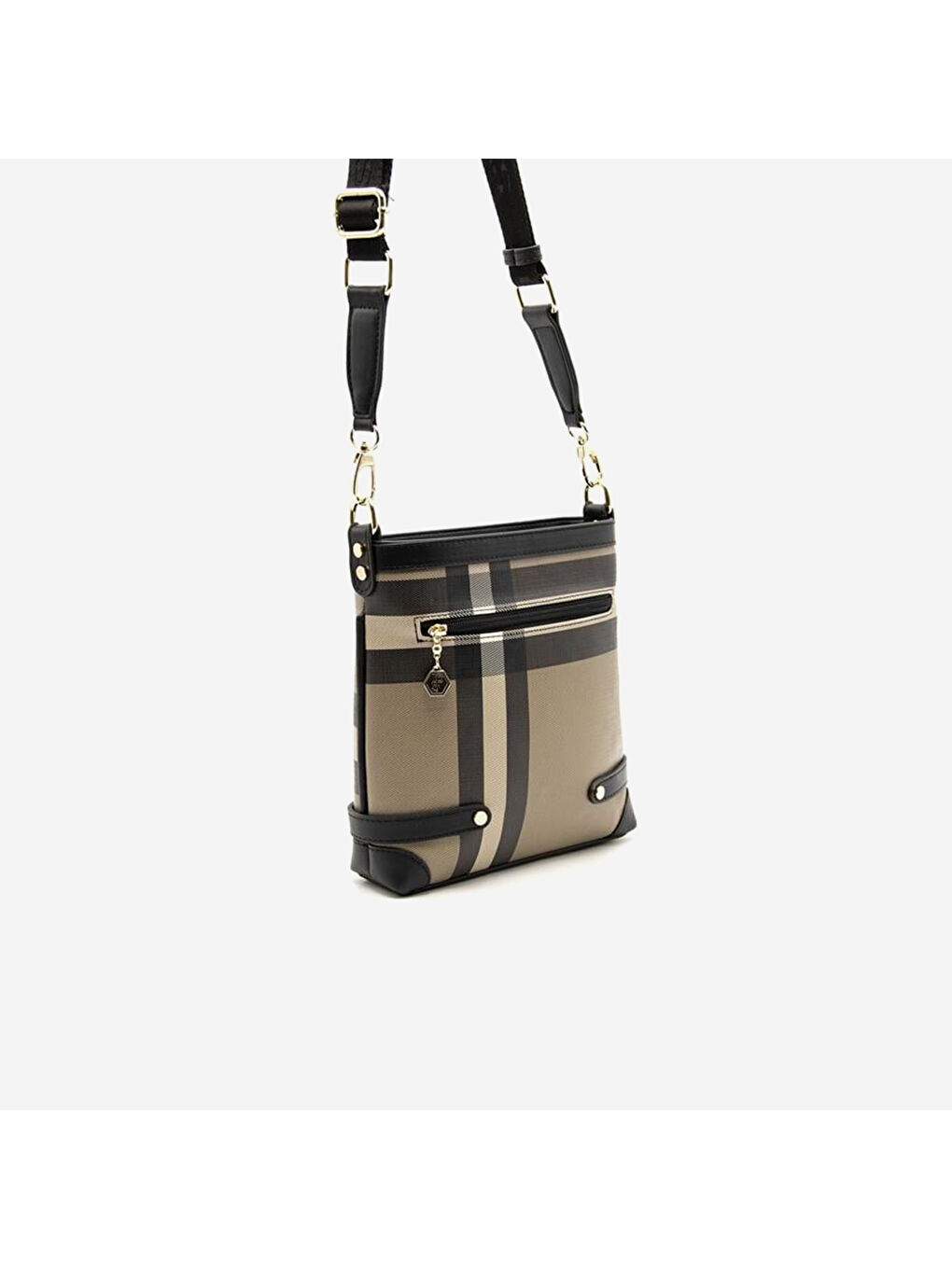 Kahverengi Kadın SP1120-MK80 SILVER POLO Çapraz Çanta Kahve-Siyah-3