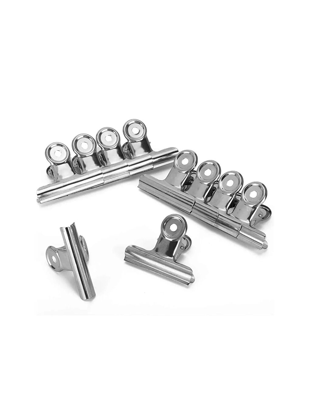 Gen-Of Round Clips 38 mm Metal Maşa Kıskaç 6 Lı (B2004) - 3