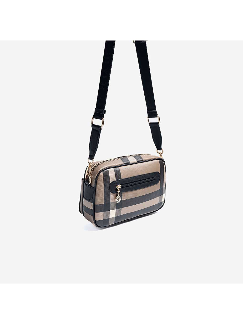 Kahverengi Kadın SP1267-MK80 SILVER POLO Çapraz Çanta Kahve-Siyah-3