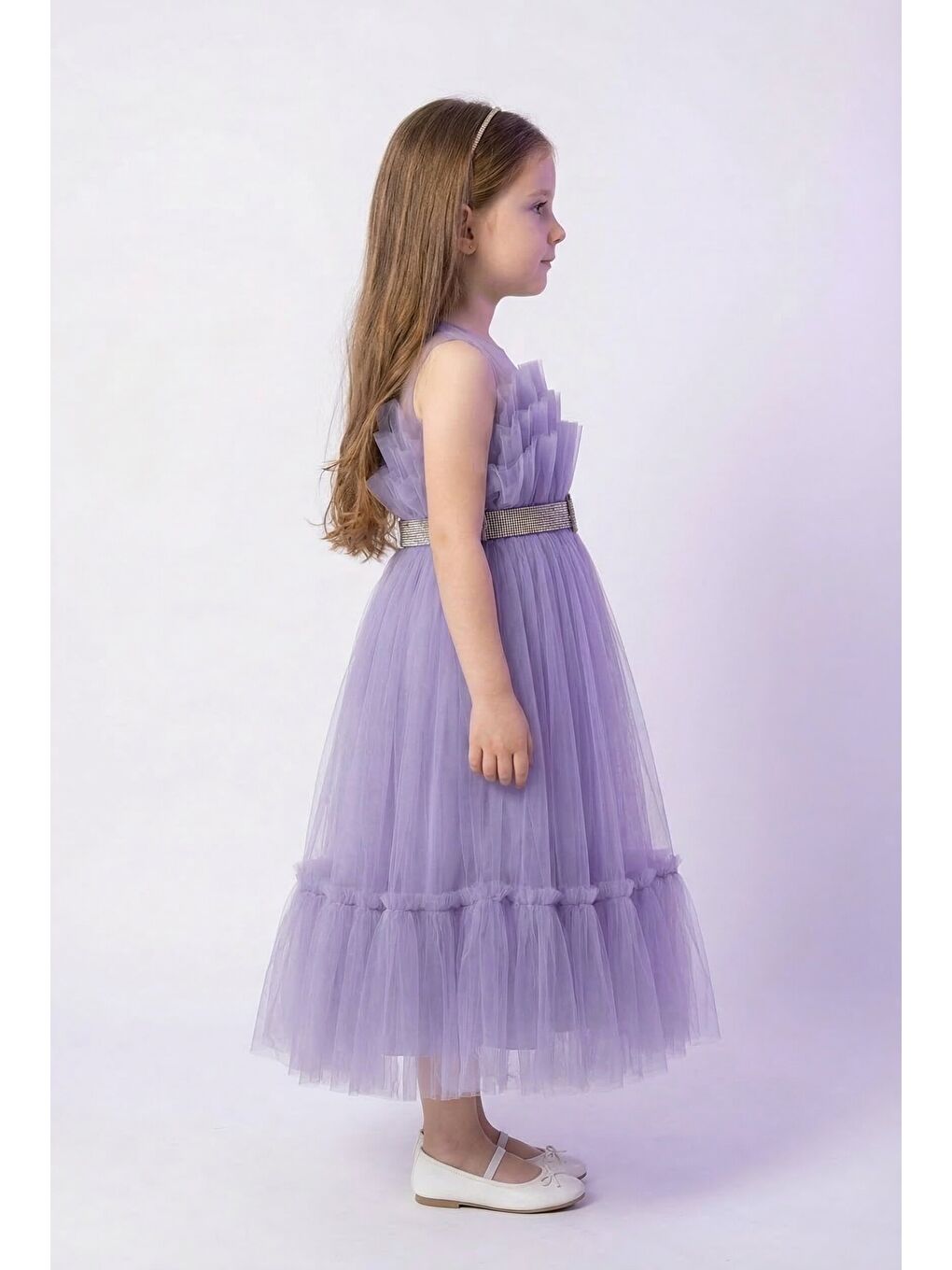 Lila Kız Çocuk Abiye-1