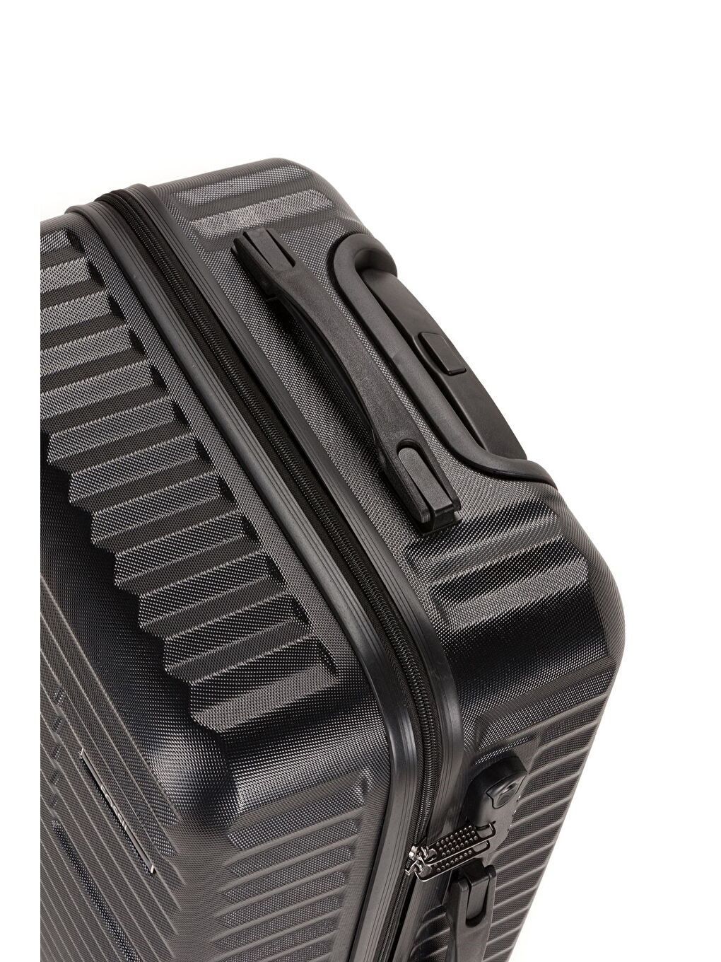 Siyah ABS Unisex Kabin, Orta, Büyük Boy 3'lü Valiz Seti FSL111-5