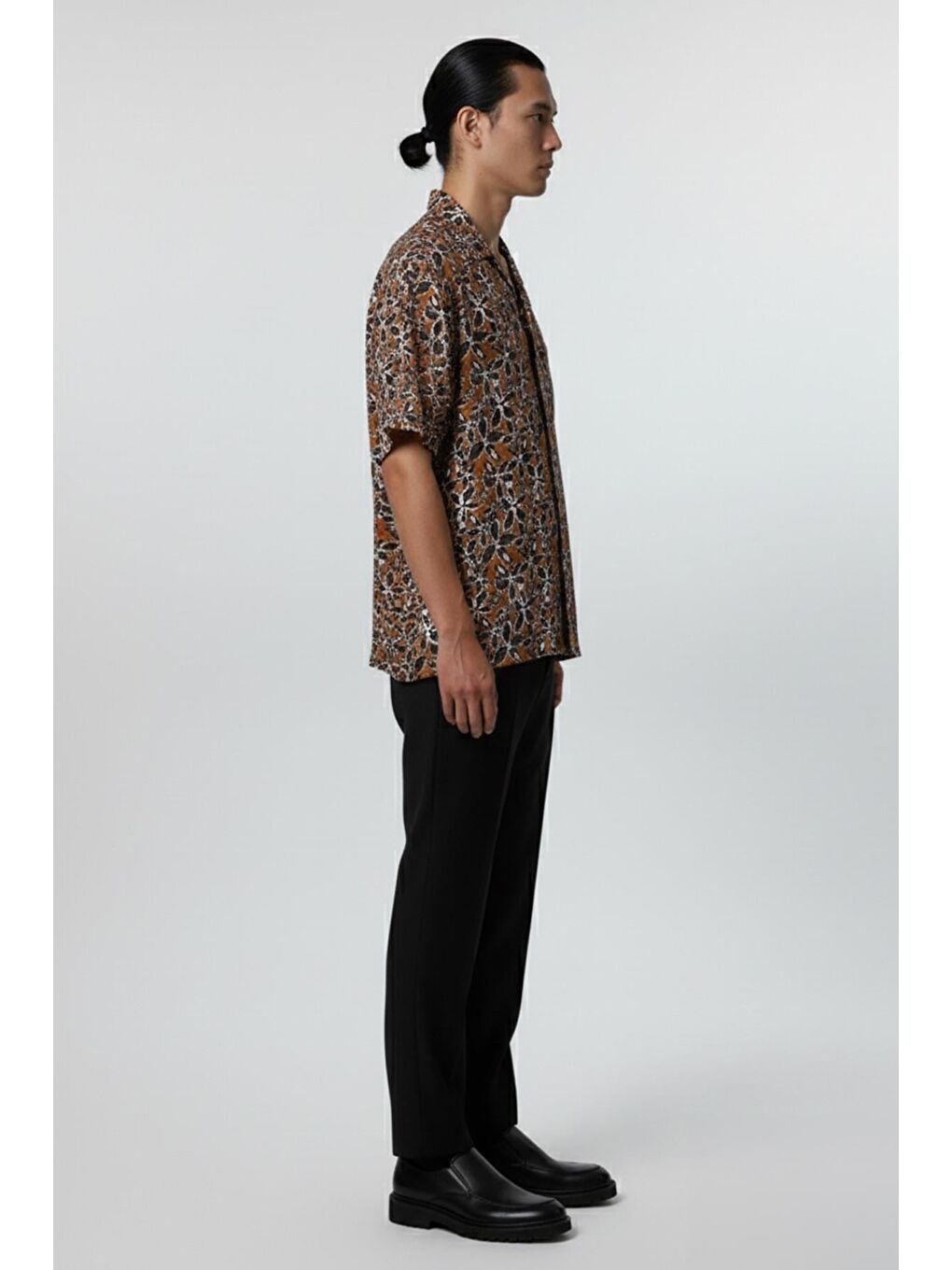 Kahverengi Giotelli Saks Slim Fit %100 Pamuk Düğmeli Polo Yaka Erkek Tişört-2