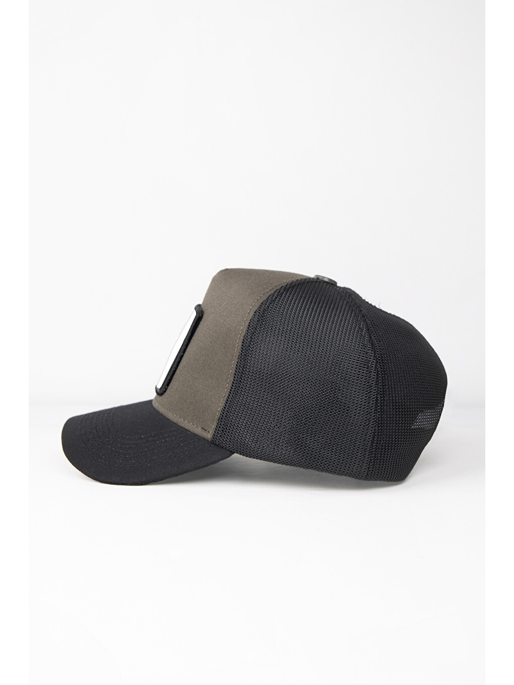 Panter Logolu Siyah-Haki Trucker Şapka-3