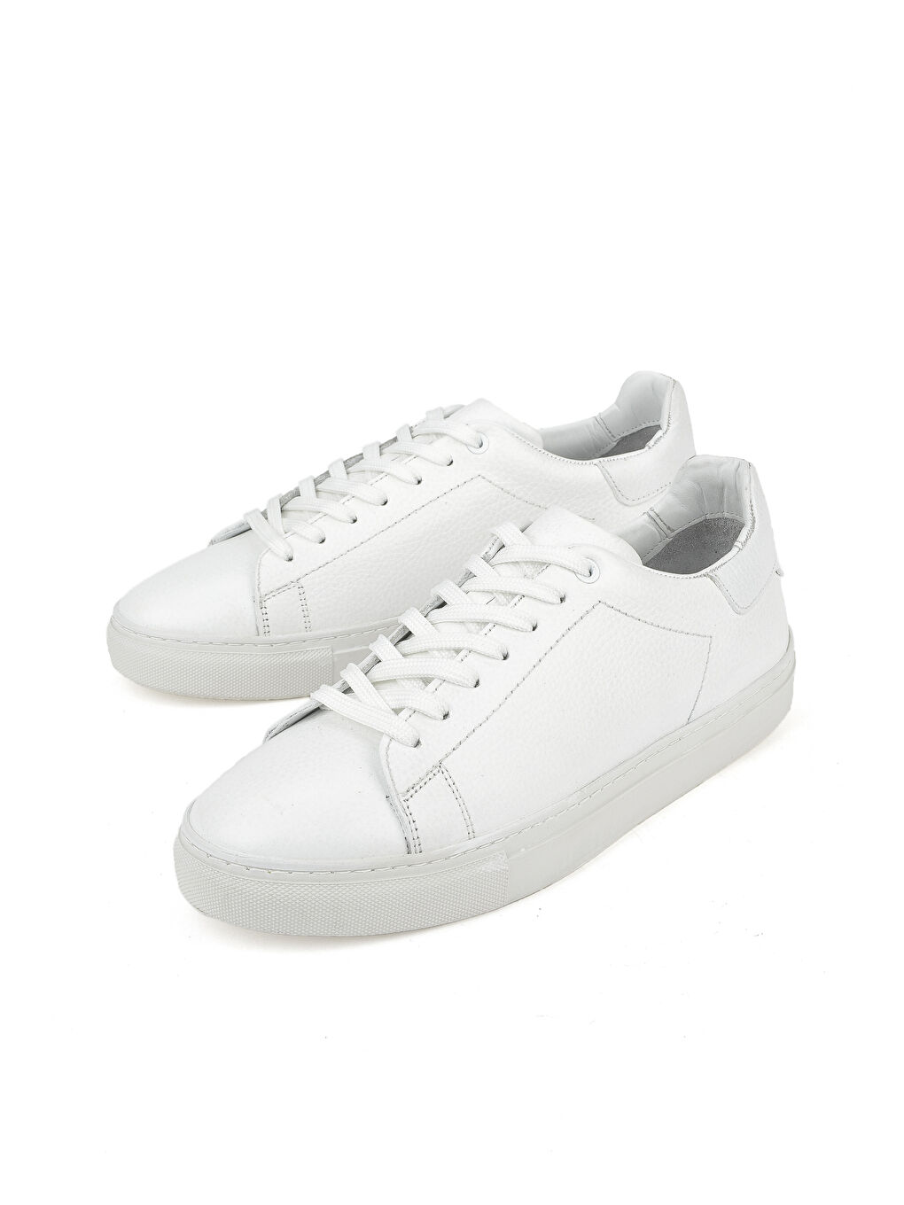Erkek Hakiki Deri Sneaker 1511026ZF7 Beyaz-4