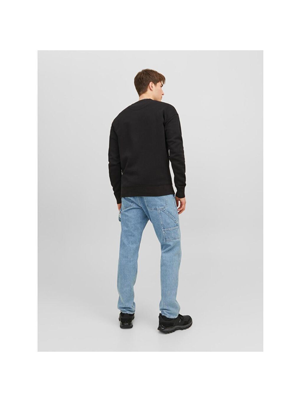 Jack & Jones Vesterbro Erkek Siyah Bisiklet Yaka Sweatshirt - 2