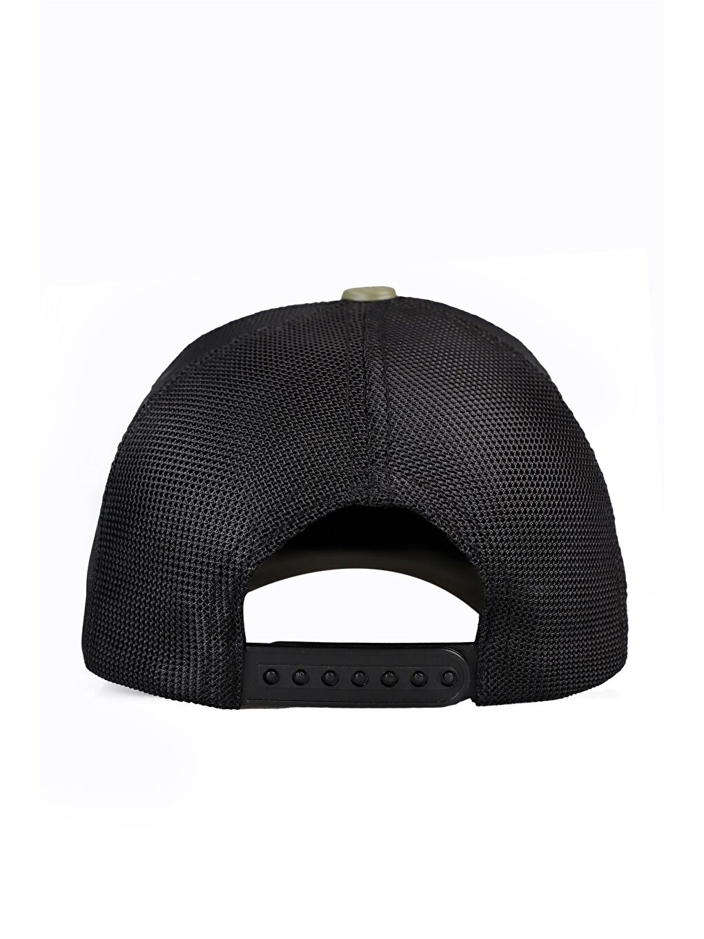 Logolu Haki-Siyah Trucker Şapka-4