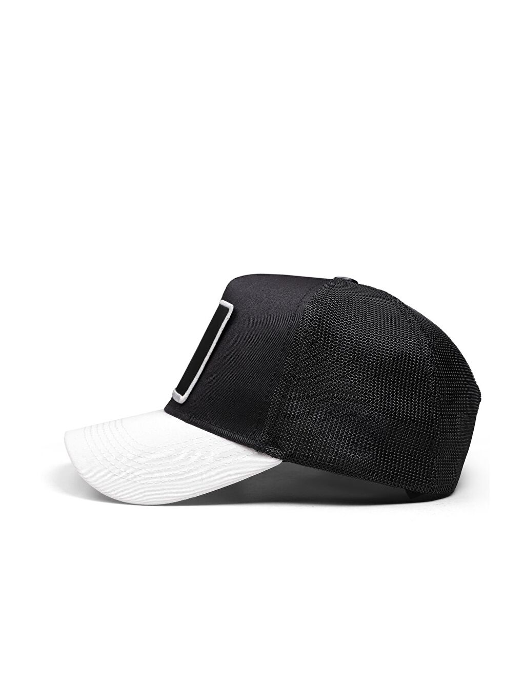 Keep Going Logolu Beyaz-Siyah Trucker Şapka-3