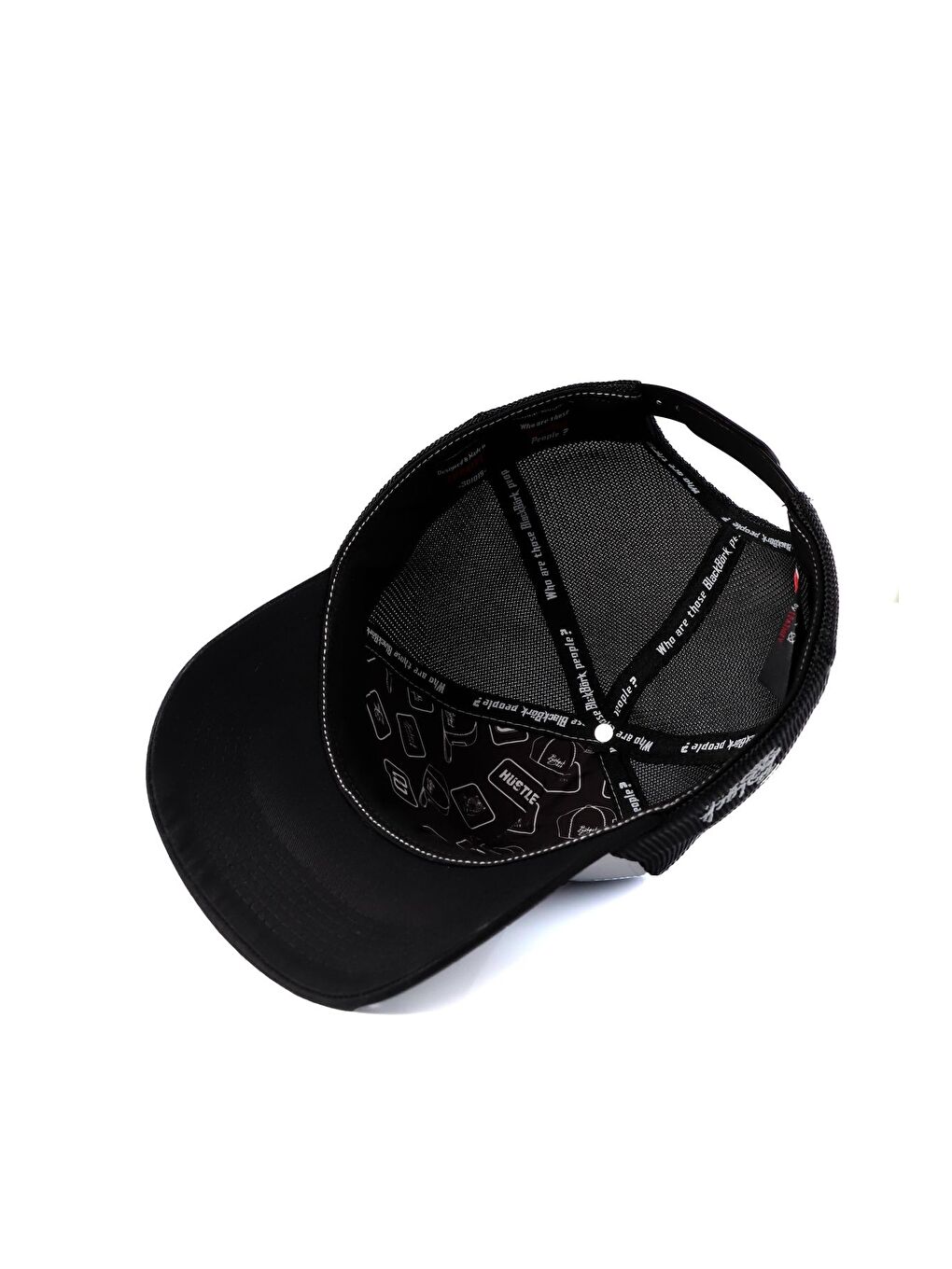 See You Later Never Logolu Siyah-Beyaz Trucker Şapka-2