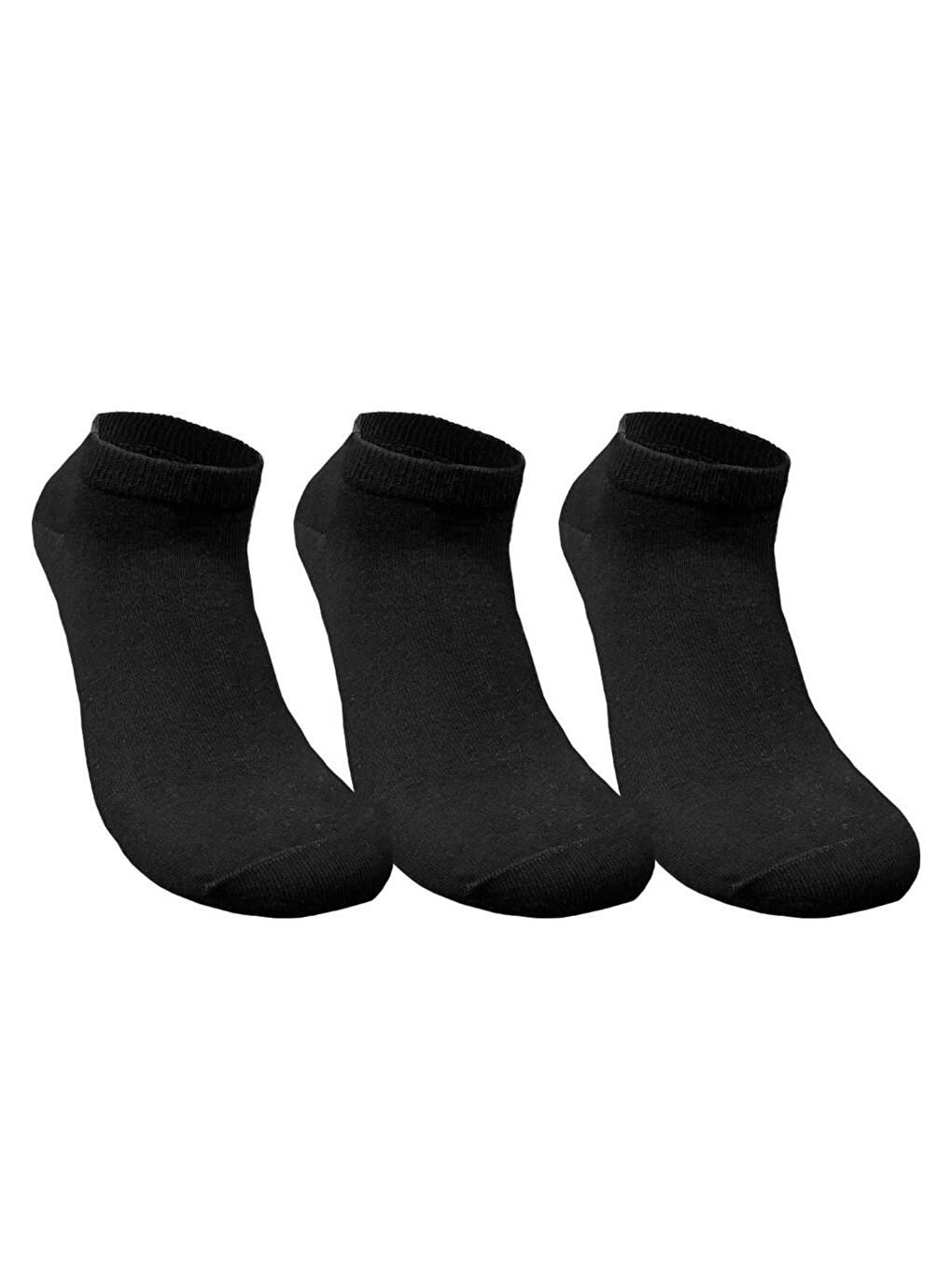 Skadi Mons Siyah Bambu Ankle 3 Pack Unisex Siyah Çorap