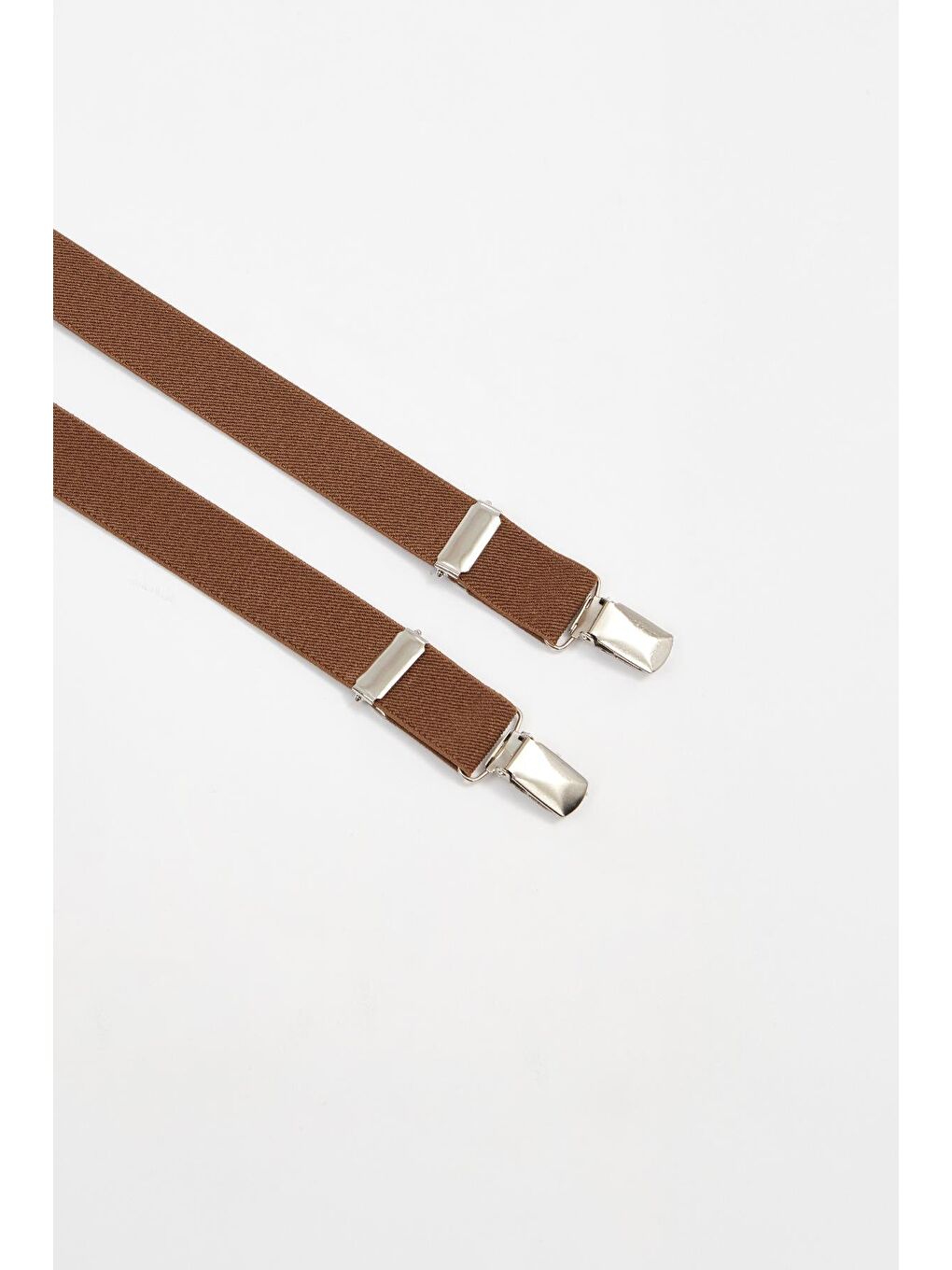 Bej Düz İnce Bordo Erkek Pantolon Askısı-2