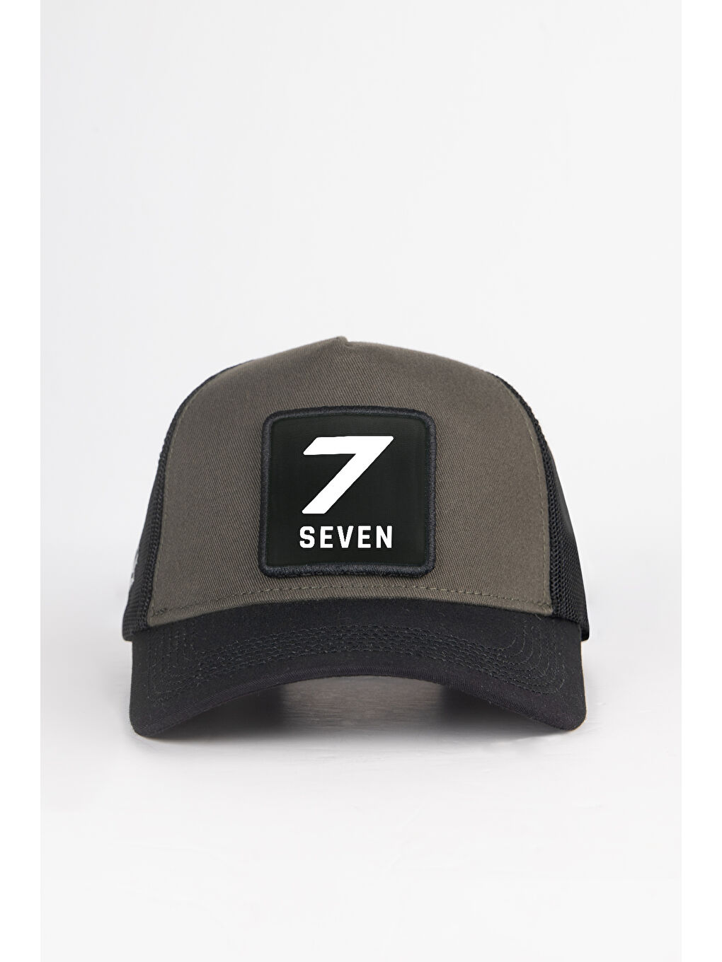 7 Numara Logolu Siyah-Haki Trucker-1