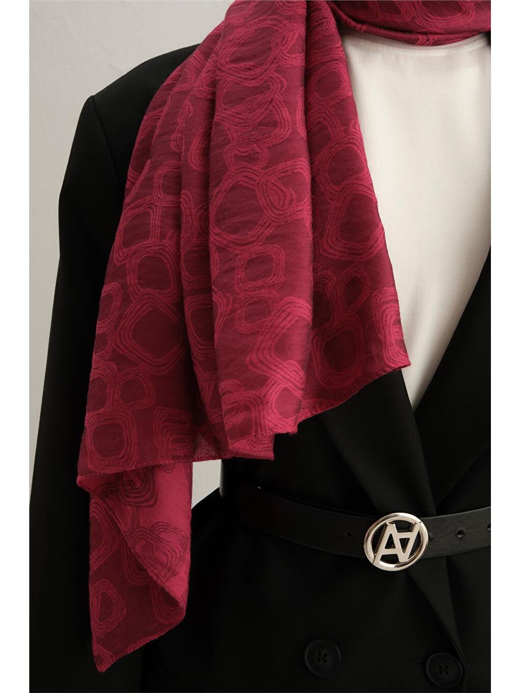 Kırmızı Trend J.Viskon Şal 1 24645 24643-1