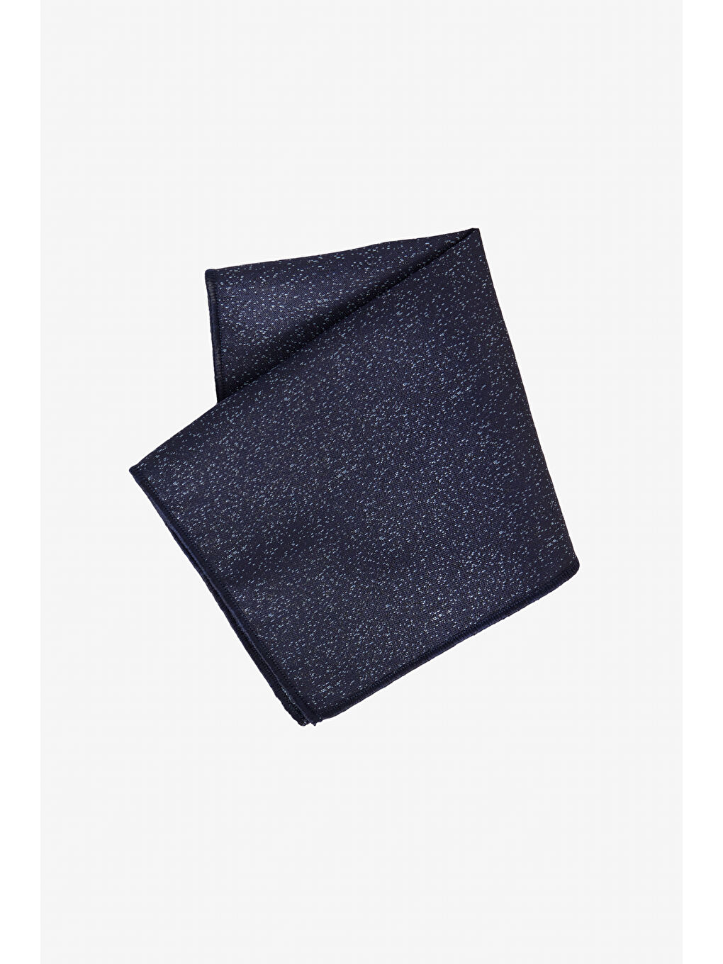 Erkek Lacivert-Mavi Desenli Kravat-Mendil Set-1