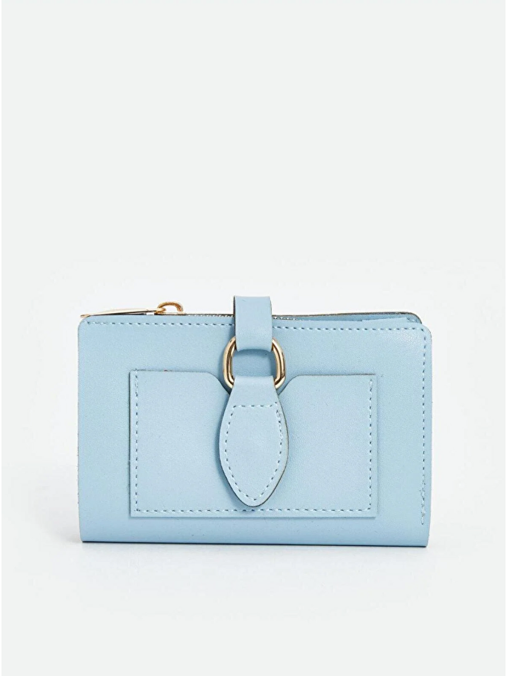 Mavi Fermuarlı Halka Tokalı Kadın Cüzdan CPC001