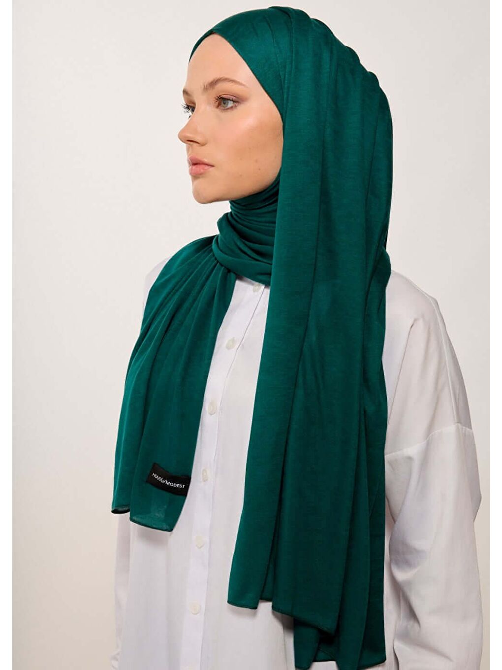 Tesettür Şal - Zümrüt Yeşili-1