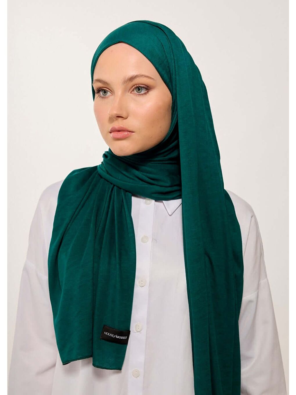 Tesettür Şal - Zümrüt Yeşili-3