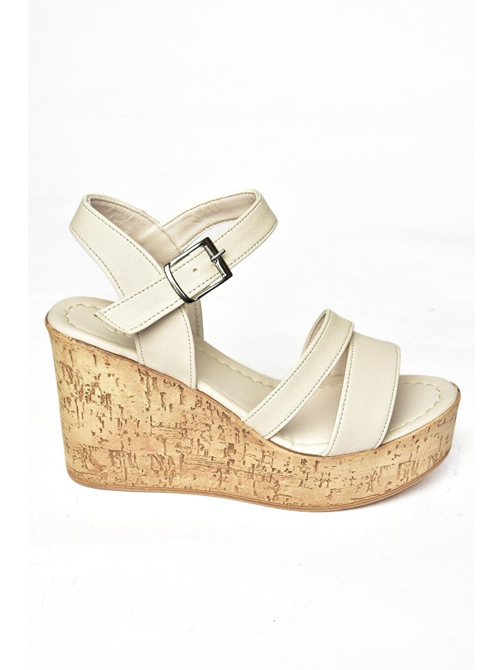 S9960612 Bej Kadın Dolgu Topuklu Ayakkabı