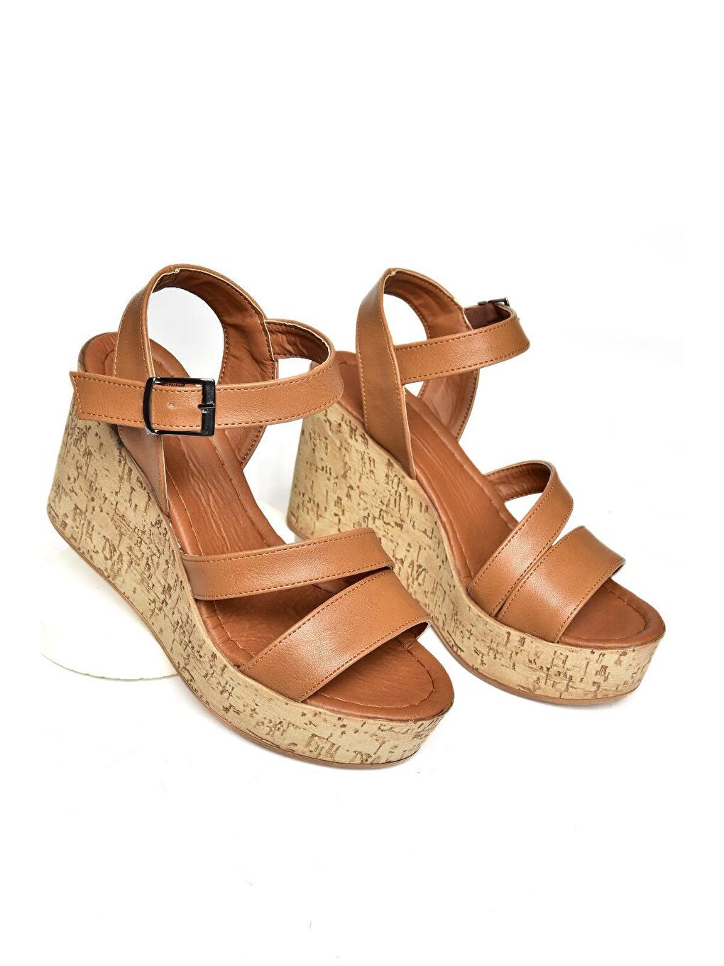 Kahverengi S9960612 Taba Kadın Dolgu Topuklu Ayakkabı-2