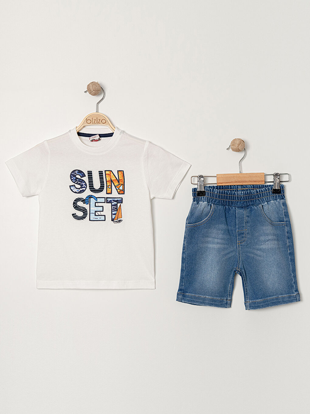 Erkek Çocuk Takım 2-5 Yaş Ekru