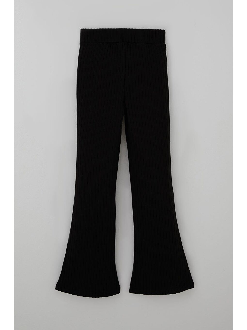 Kız Çocuk Tayt İspanyol Paça Arma Aksesuarlı Siyah (8-14 Yaş)-1