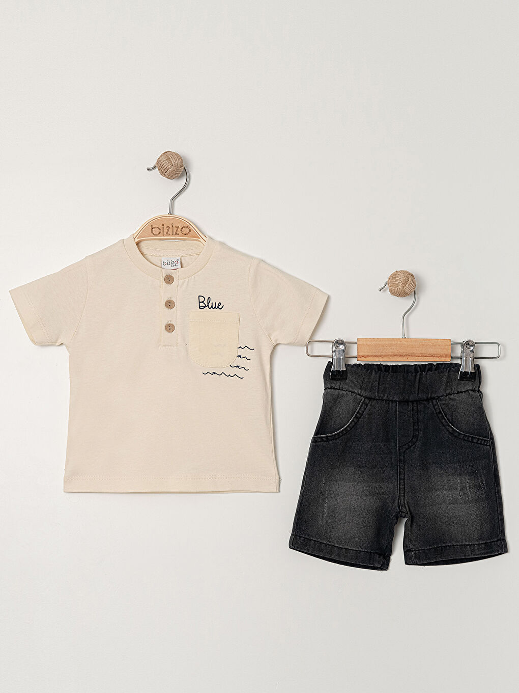 Erkek Bebek Takım 9-24 Ay Bej