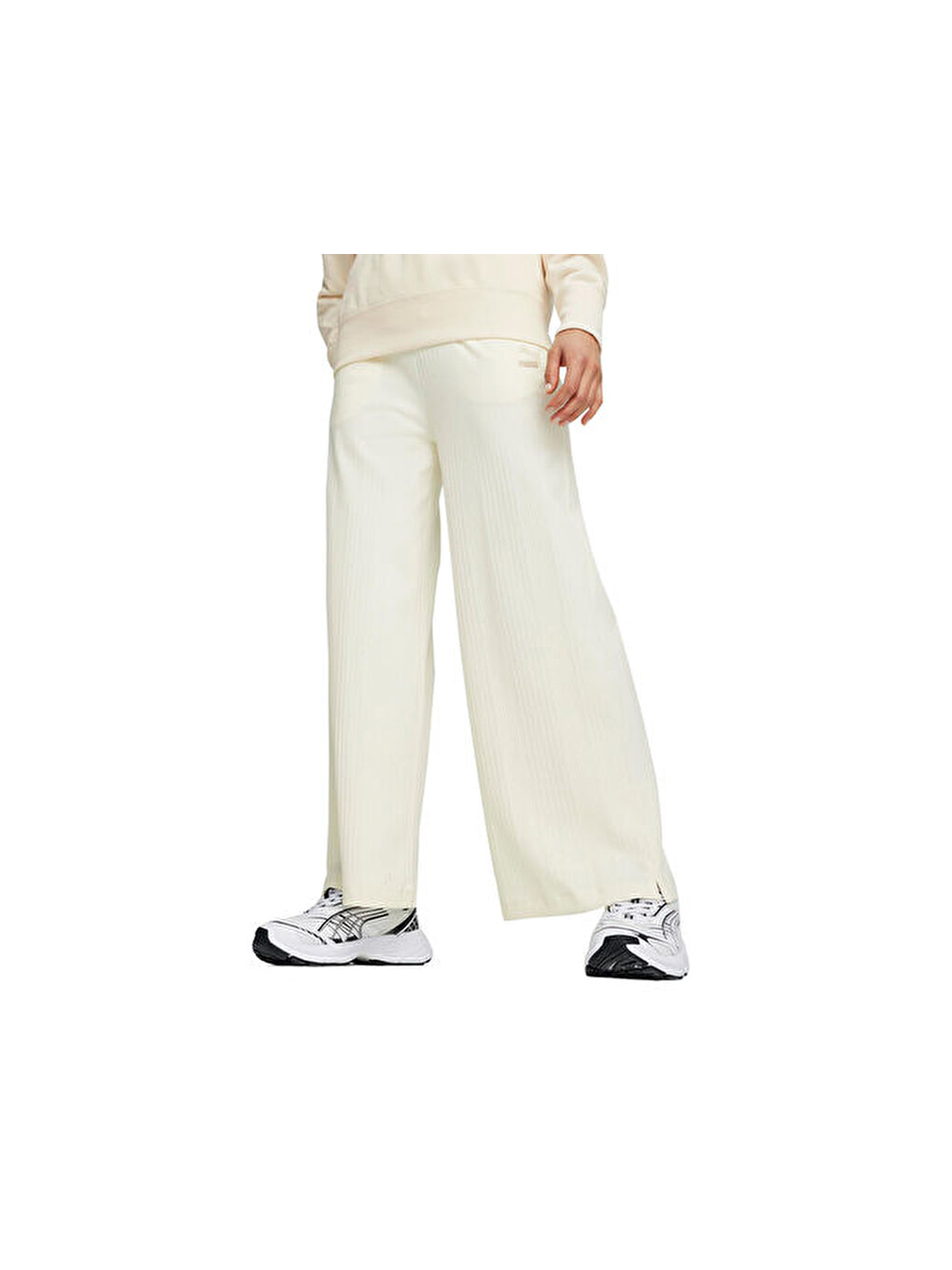 Ekru Classics Ribbed Relaxed Pant Kadın Günlük Eşofman Altı 62426866 Krem