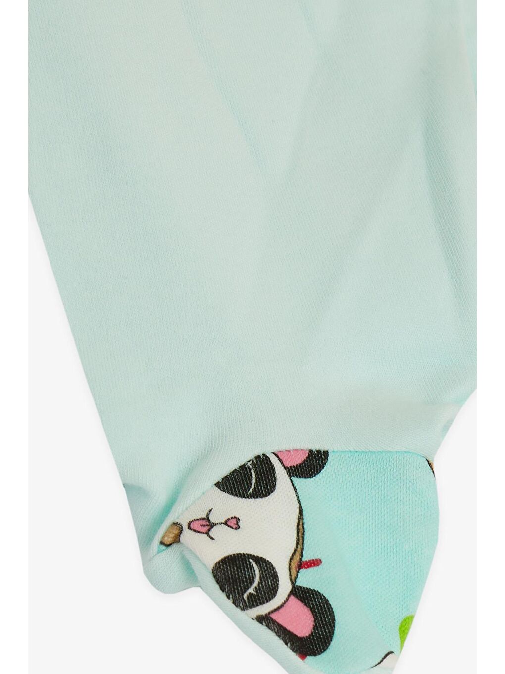 Turkuaz Kız Bebek Hastane Çıkışı 5 li Sevimli Donut Desenli Su Yeşili (0-3 Ay)-6