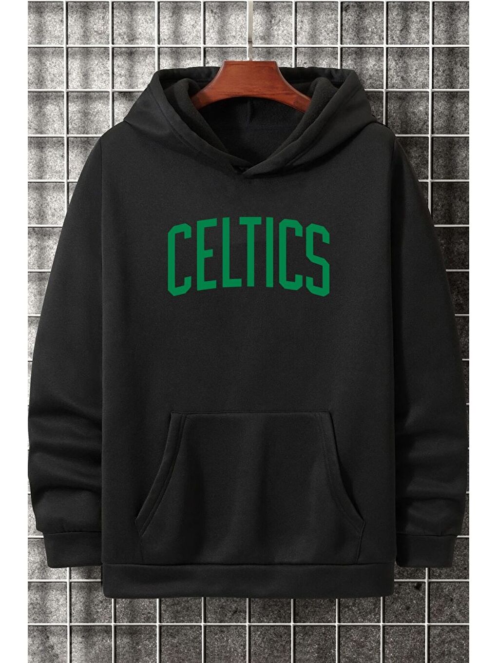 uyguntarz Siyah Unisex Celtics Baskılı Sweatshirt