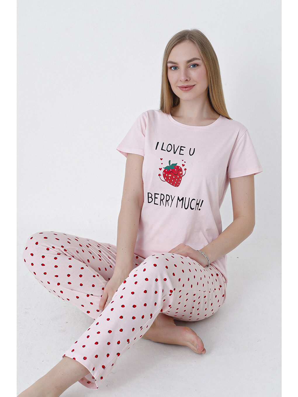 Pembe Berry Much Pijama Takımı-2