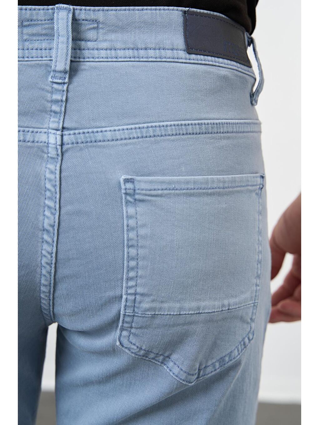 Koyu Turkuaz Pamuklu 5 Cep Casual Slim Fit 5 Cep Pantolon 1003245318-3