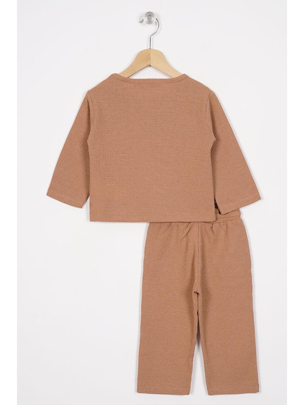 Bej Bisiklet Yaka Armalı Kol ve Paça Lastikli Erkek Çocuk Takım-2