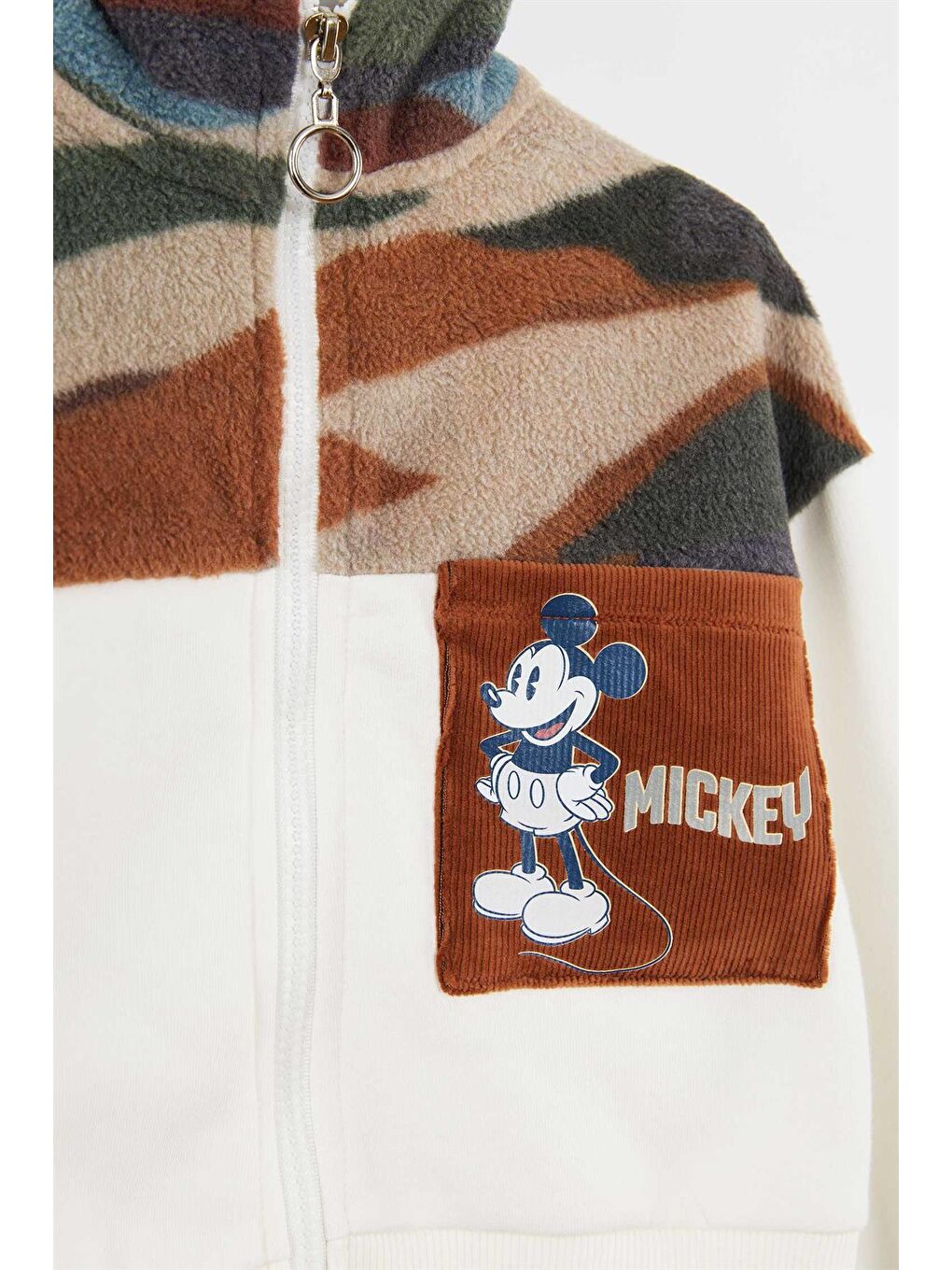 Supermino Ekru Mickey Mouse Lisanslı Erkek Bebek 2'li Takım 21139 - 2