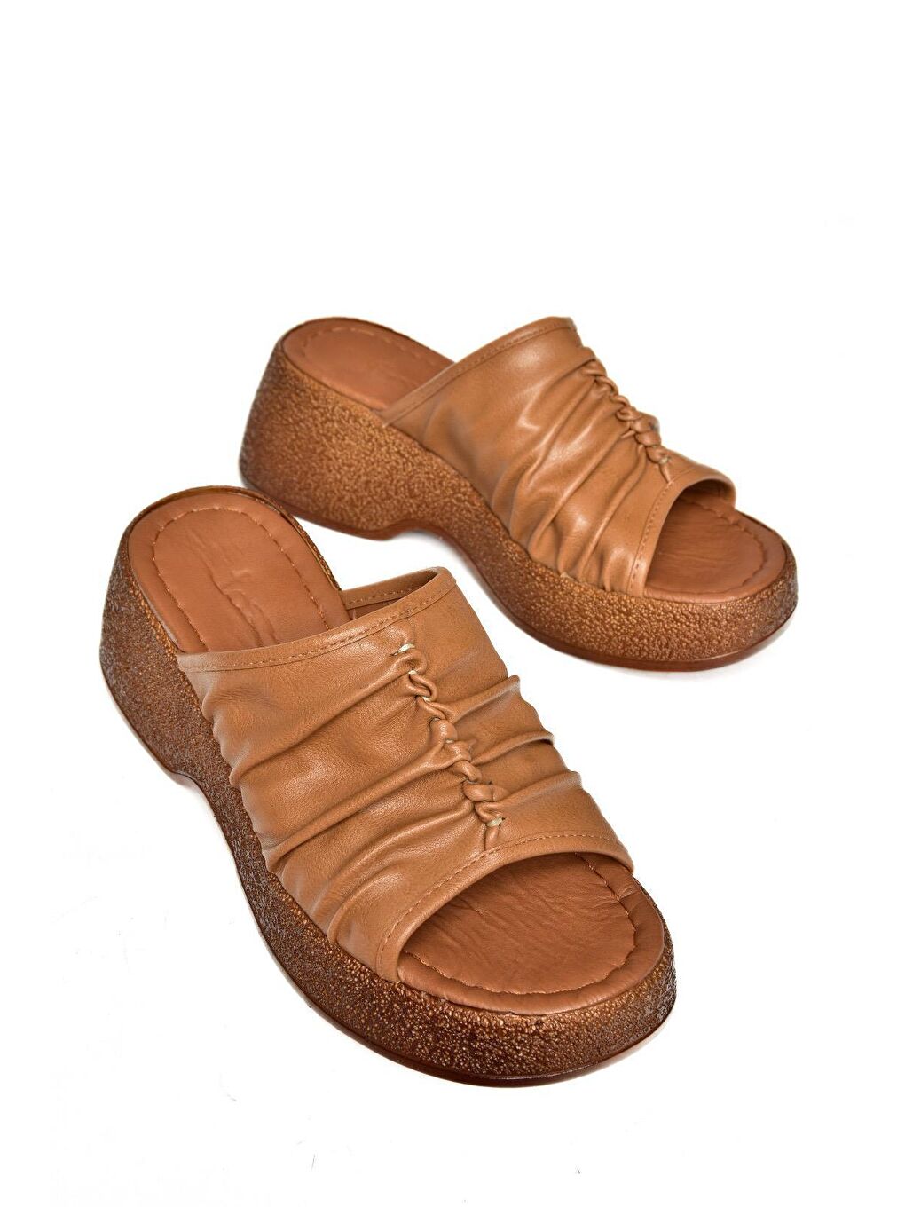Kahverengi S9964430 Taba Kadın Terlik-5