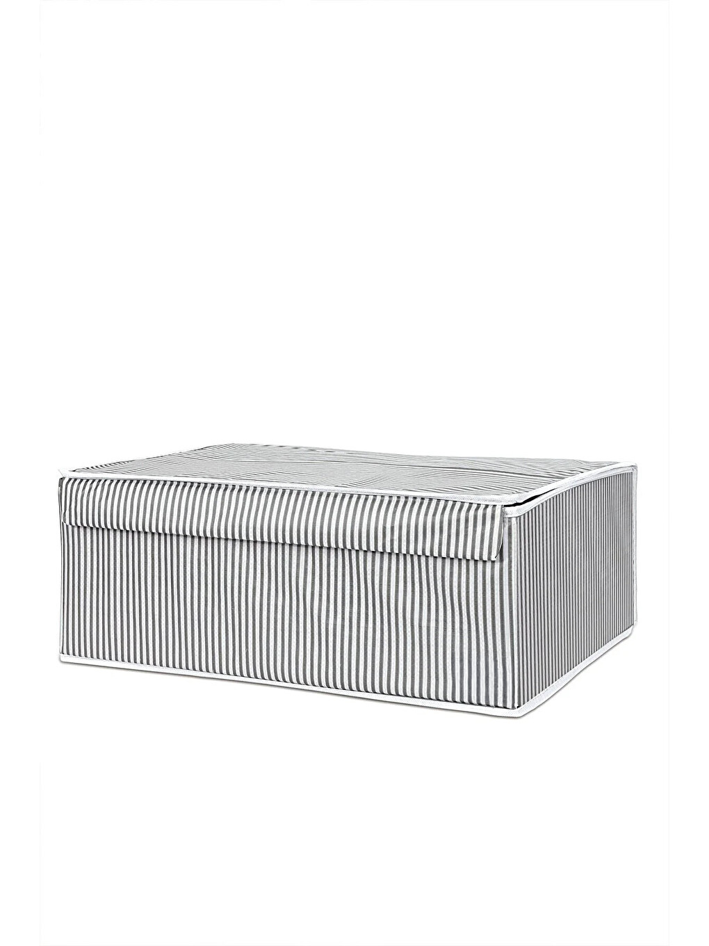 Gri 4 Adet Kapaklı Hurç Saklama Kutusu 50x40x19 cm-2