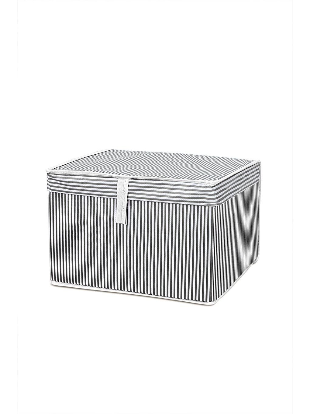 Gri 2'li Kapaklı Hurç Saklama Kutusu 40x30x26 cm-2