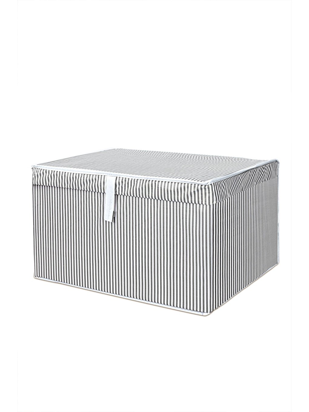 Gri 3 Adet Kapaklı Hurç Saklama Kutusu 50x40x30 cm-2