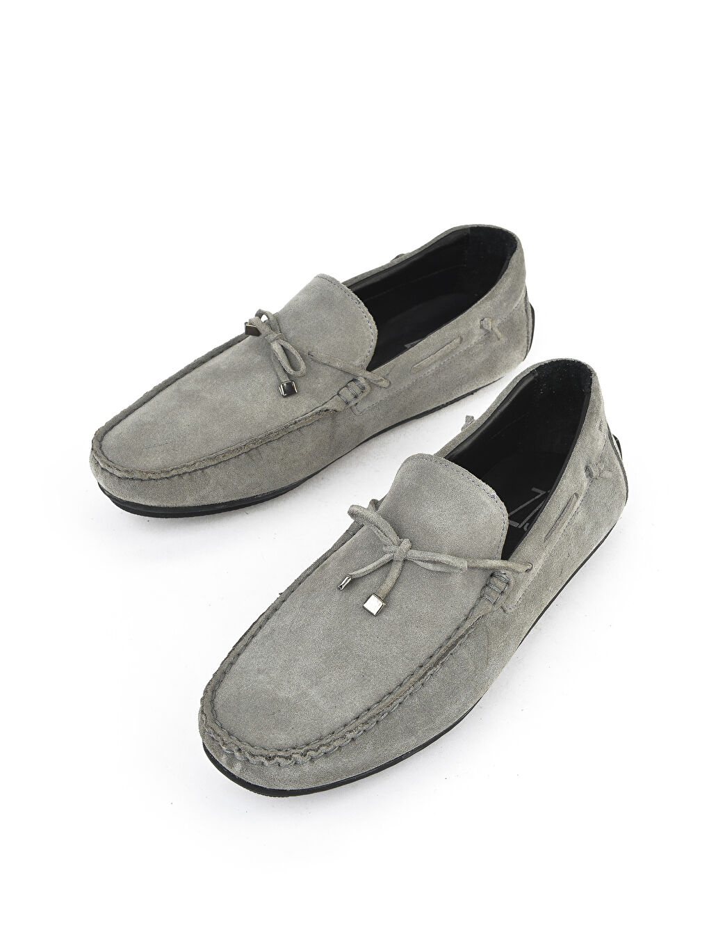 Erkek Hakiki Deri Ayakkabı 1511007ZB012 Gri-4