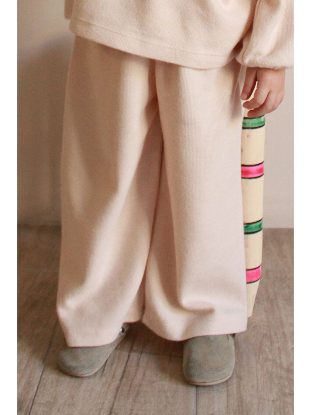 Bej Soft Kız Çocuk Pantolon