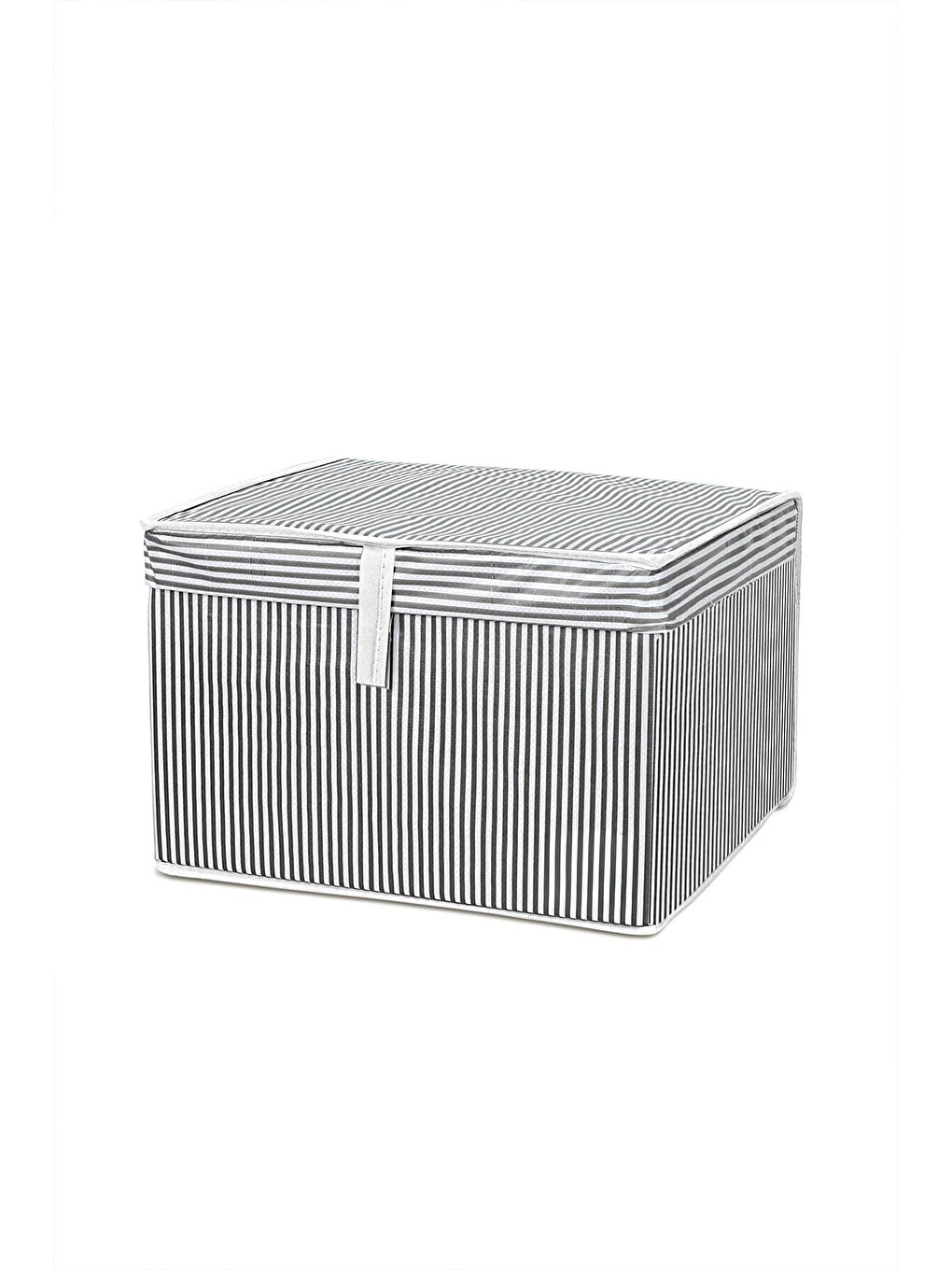Gri 6 Adet Kapaklı Hurç Saklama Kutusu 40x30x26 cm-2
