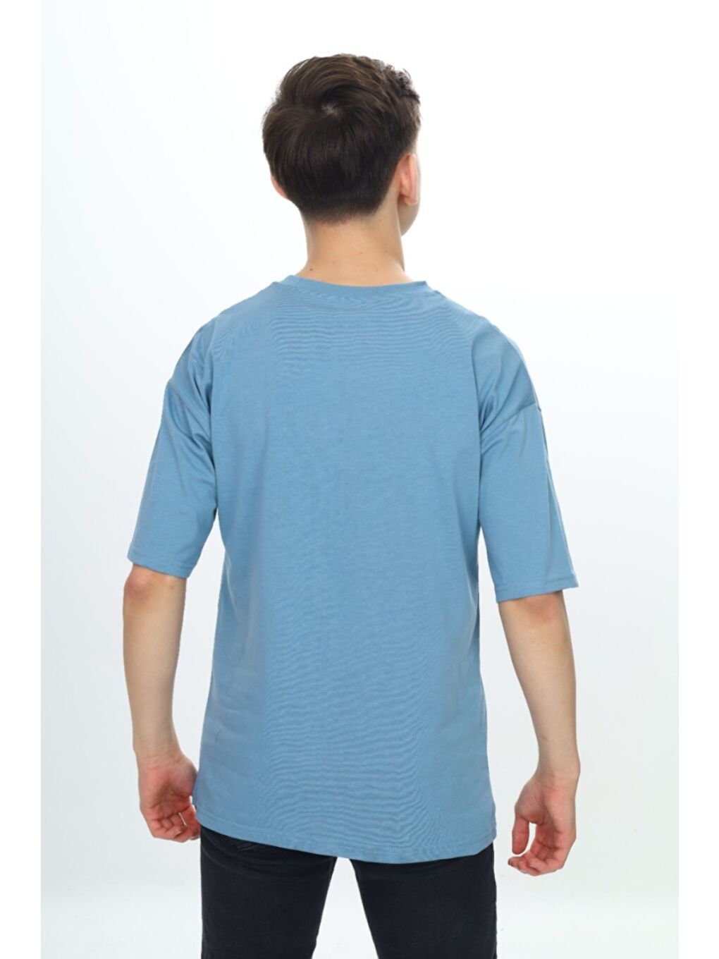 Lila Erkek Çocuk Robot Baskılı Tişört-2