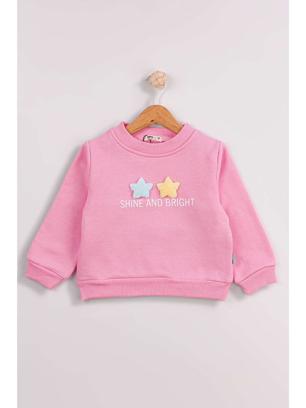 MİSSTUFFY Pembe Kız Çocuk 2'li Paket Basic Sweatshirt