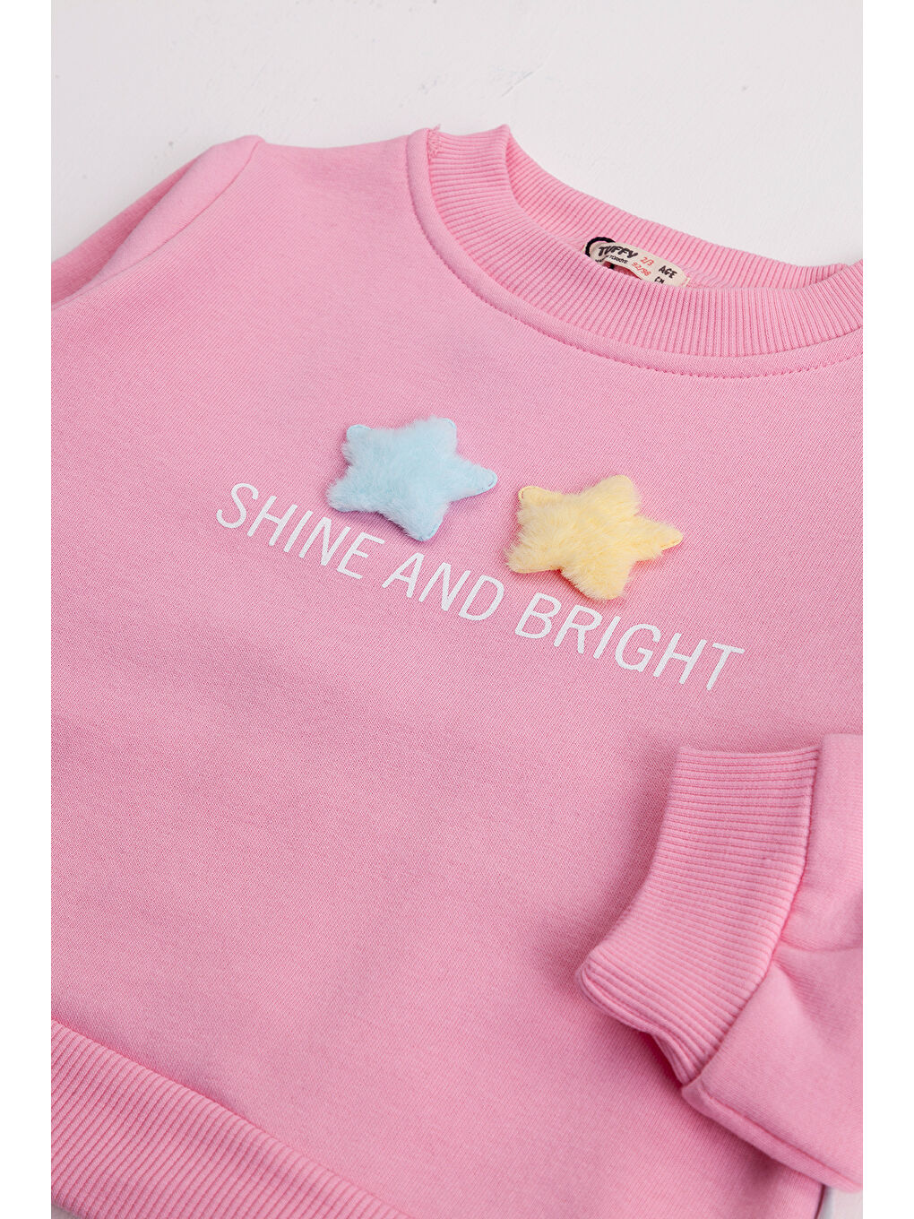 MİSSTUFFY Pembe Kız Çocuk 2'li Paket Basic Sweatshirt - 1