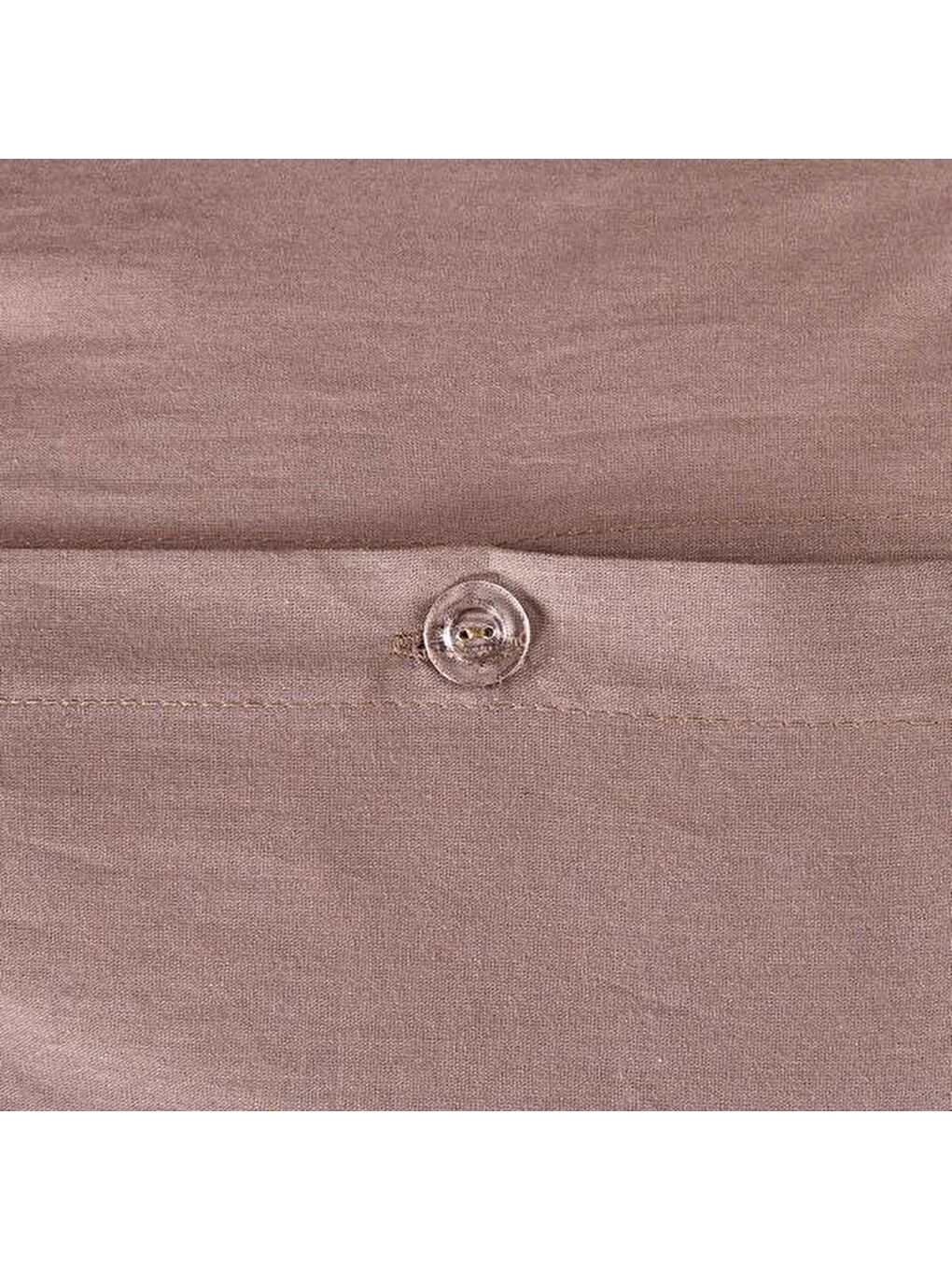 Soft Çift Kişilik Nevresim Takımı - Kahverengi-1