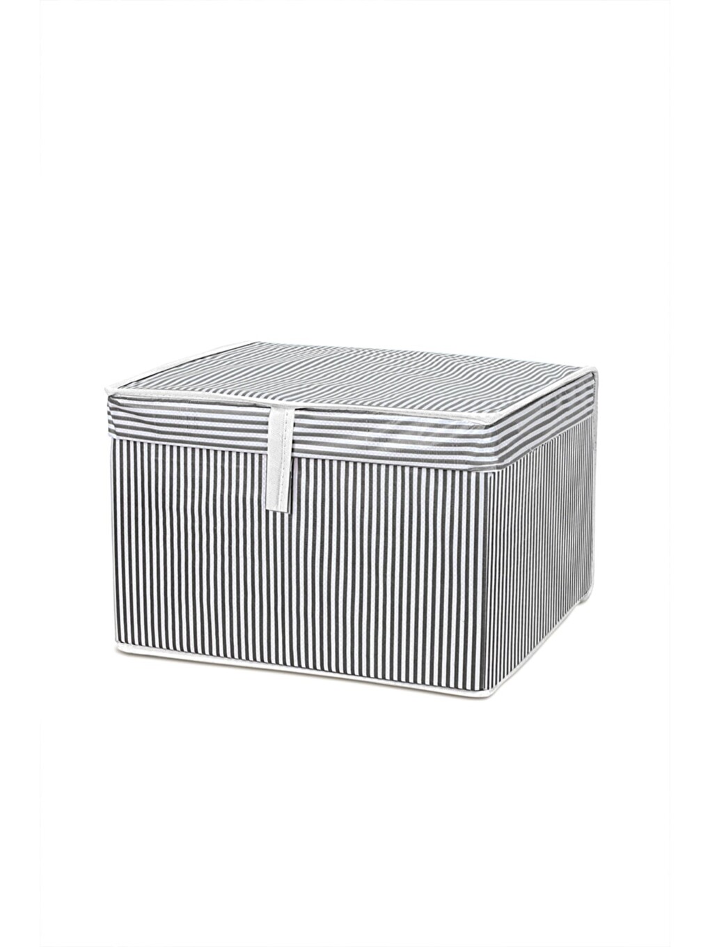 Gri 4 Adet Kapaklı Hurç Saklama Kutusu 40x30x26 cm-2