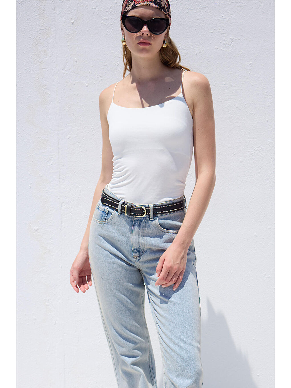 Dikiş Detaylı Kemer Siyah